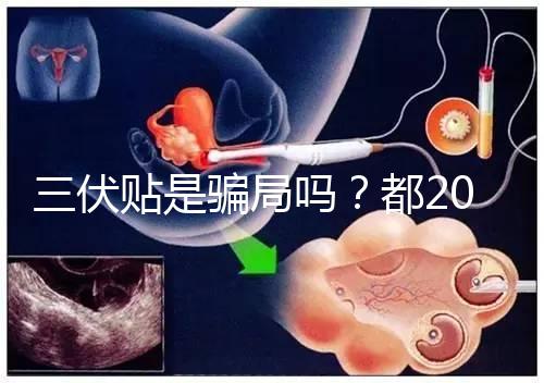 三伏貼是騙局嗎？都2024了，別人說它有害你還在深信不疑