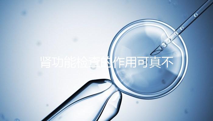 腎功能檢查的作用可真不少，讓腎臟疾病無(wú)所遁形