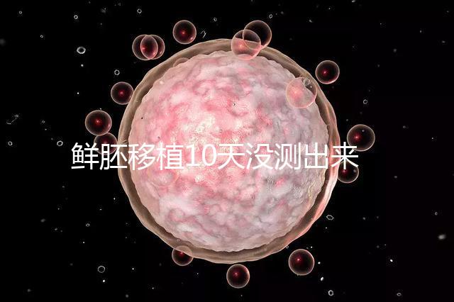 鮮胚移植10天沒測出來怎么辦？從白板到粉印還有希望